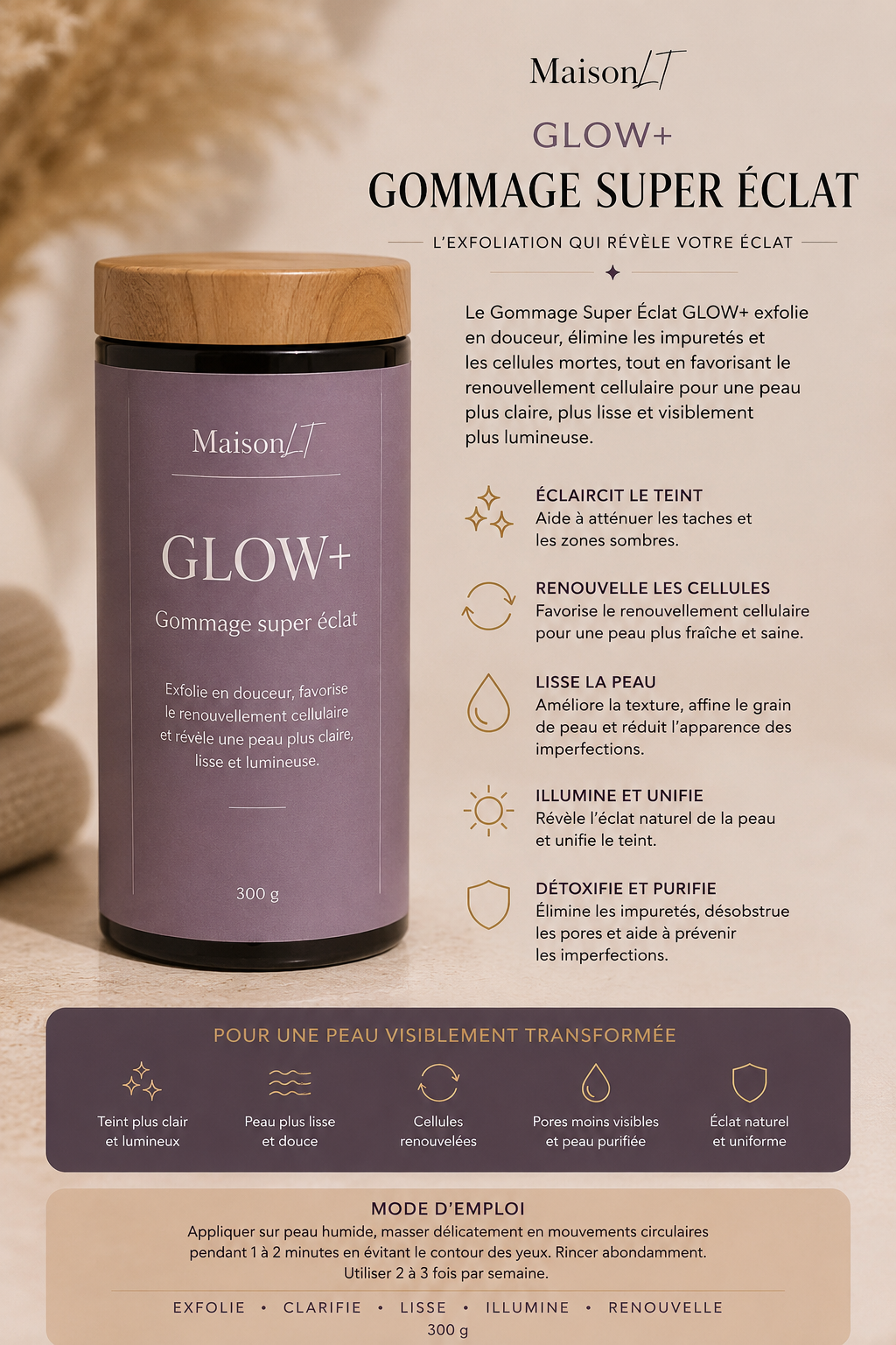GLOW+ — GOMMAGE SUPER ÉCLAT