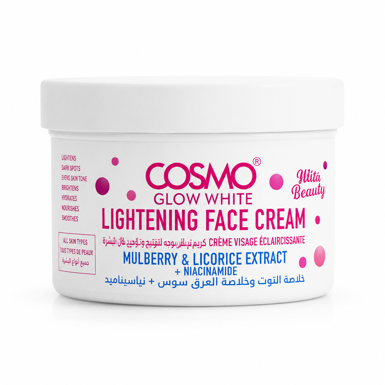 Crème Visage Éclaircissante Cosmo Glow White